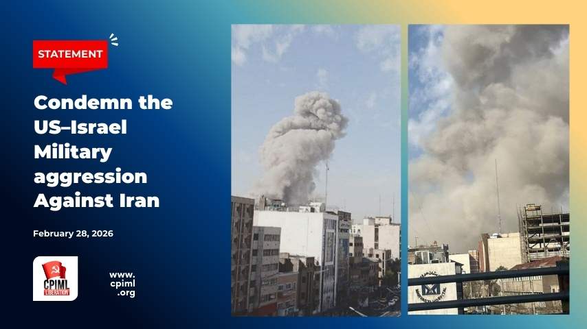 Condemn the US–Israel Military aggression Against Iran
