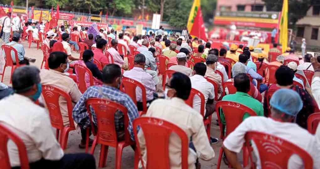 প্রতিরোধের বার্তা তুলে ধরলো এআইকেএসসিসি-র কৃষক গণ কনভেনশন