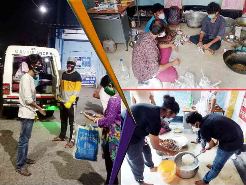 ছাত্রছাত্রীদের উদ্যোগে কোভিড ভলান্টিয়ার্স