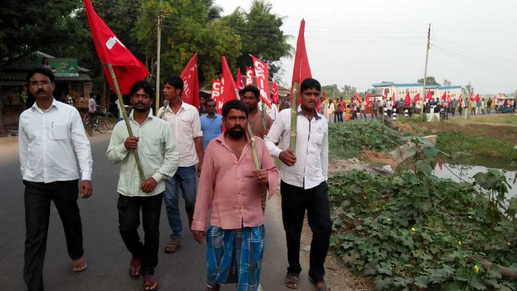 পুর্ব বর্ধমান জেলার মন্তেশ্বর ব্লকে তৃণমূলের হামলার প্রতিবাদে মিছিল ও সভা