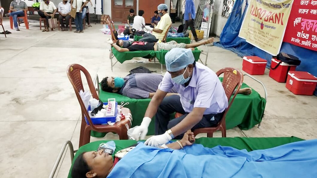 বালিতে রক্তদান শিবির