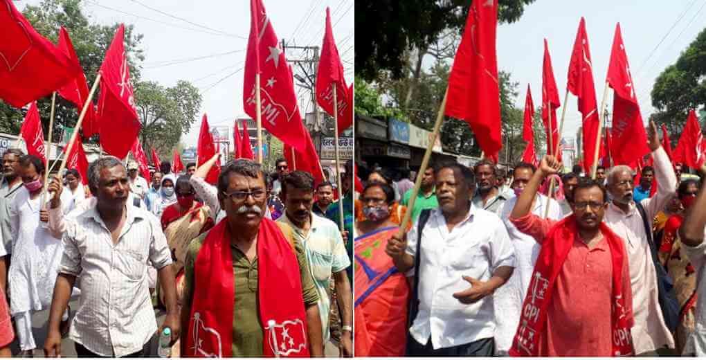 ক্রমবর্ধমান কৃষি সংকটের পরিস্থিতিতে, বিভাজনের বিরুদ্ধে কৃষক আন্দোলন ও ঐক্যের বার্তা তুলে ধরে নদীয়া জেলায় লড়ছে সিপিআই(এমএল)